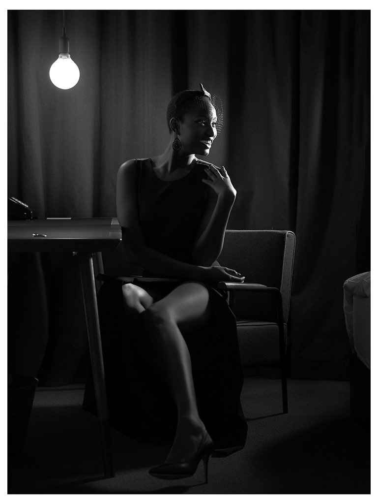 Black model Ahmed Bahhodh Bruxelles